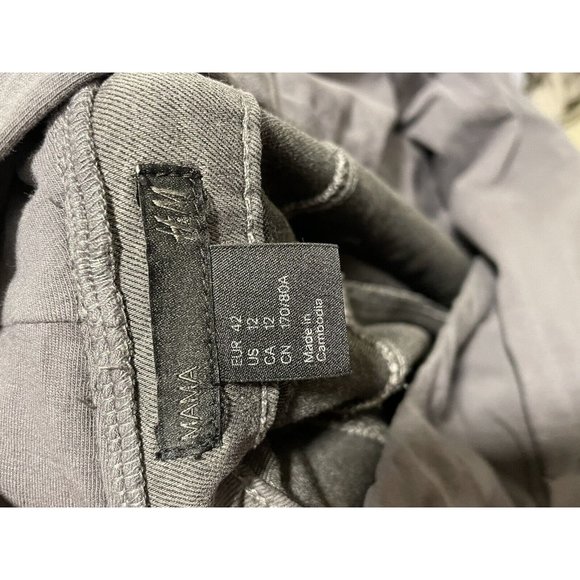 H&M Mama Womens Gray Skinny Maternity Jeans Size 12 Stretch NWOT - Picture 4 of 4
